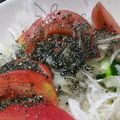 のり花's cooksnap of when they made 赤と黒！　黒ごまトマト　【糖質制限】.