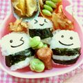 あいたんママ☆'s cooksnap of when they made 簡単♪おにぎりくん〈キャラ弁〉.