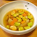マッハママ's cooksnap of when they made カブ煮のそらまめ散らし.
