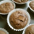 Astorito's cooksnap of when they made ココアとバナナのカップケーキ.