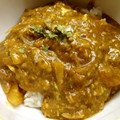 noritakei's cooksnap of when they made お蕎麦屋新玉ねぎとめんつゆで和風カレー丼.