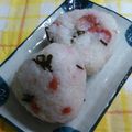 Mike929's cooksnap of when they made 梅と塩昆布のおにぎり♪.