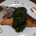 miso☆syoyu's cooksnap of when they made 鮭のソテー　ニラソース♪.