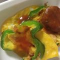 KiiroMoMo's cooksnap of when they made 輪切りピーマンの卵焼き.