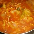 toshiebaba's cooksnap of when they made ❀ﾚﾝｼﾞで簡単☆鶏肉のトマトスープ❀.