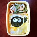 あいこす♡花嫁修業中's cooksnap of when they made 思い出の海苔弁　ｄｅ　まっくろくろすけ.
