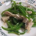 きらり流れ星's cooksnap of when they made 鶏むね肉とピーマンのきんぴら炒め.
