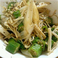 ラズバード's cooksnap of when they made オクラとえのきのネバとろ中華和え.