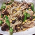 みどりいろ。's cooksnap of when they made アスパラときのこのバター醤油炒め.