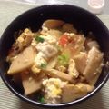 sofami's cooksnap of when they made 絹ごし豆腐とたけのこ煮入り玉子丼.