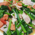 ゆいったろ's cooksnap of when they made ほうれん草とトマトのオリーブオイル炒め.