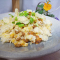 あっぷるカモミール's cooksnap of when they made きつねとたぬきの仲よし納豆炒飯.