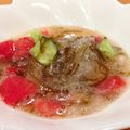 ワンワンみーたん's cooksnap of when they made 新玉ねぎとトマト☆もずく酢でサラダ！？.
