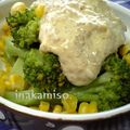 田舎味噌's cooksnap of when they made ☆簡単　ブロッコリーnoごまマヨ和え.