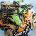 ゆうゆ0826's cooksnap of when they made ごぼうとひじきの煮物.