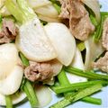 Hey-Go's cooksnap of when they made 豚バラとカブの塩炒め.