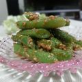 ぽっぽぺぺ's cooksnap of when they made 簡単！いんげんのごま和え.