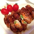 りぃ☆リッツ's cooksnap of when they made 照り焼き味♪3色野菜ロール.