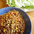 ノン王子's cooksnap of when they made ひき肉とたけのこ炒めのレタス包み.
