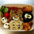 あかり0119's cooksnap of when they made トトロと仲間たち♥キャラ弁.