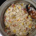 睦尻桃子's cooksnap of when they made 土鍋で☆バターコーンとウインナーのピラフ.