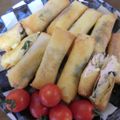くまぢゃん's cooksnap of when they made 【農家のレシピ】青シソとささみの春巻き.