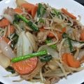 架月虚子's cooksnap of when they made ニラもやし豚炒め.
