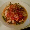 chEk0's cooksnap of when they made 鶏胸肉のソテーのトマトソースかけ.
