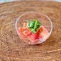 コムギ大好き's cooksnap of when they made トマトぽん☆我が家のトマトサラダ.