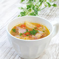 Satoco❋'s cooksnap of when they made 冷蔵庫のお片付け！野菜スープ.