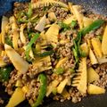 ラフロイグ31年's cooksnap of when they made ピーマンとたけのこのピリ辛ひき肉味噌炒め.