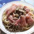cocorimi❁'s cooksnap of when they made 牛乳で濃厚☆舞茸と生ハムのクリームパスタ.