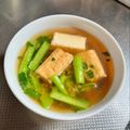 azbjbn's cooksnap of when they made 簡単★小松菜と厚揚げの味噌汁.