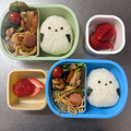 Chaaa_room's cooksnap of when they made 仲良し首まげシマエナガ弁当☆キャラ弁.