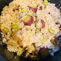 ももゆみ1230's cooksnap of when they made ～秋の香り～薩摩芋としめじの炊き込みご飯.