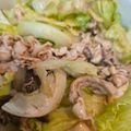 ゆるмαмα's cooksnap of when they made 焼きナスと豚肉とレタスのご馳走サラダ.