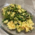 ♡てるてる♡'s cooksnap of when they made 豆苗と玉子のピリ辛★塩にんにく炒め.