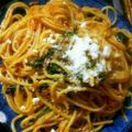 サミ—'s cooksnap of when they made ほうれんそうとツナのトマトパスタ☆.