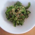 こなっちゃん＊゜'s cooksnap of when they made 簡単★癖になるゴーヤの酢の物.
