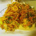 しゅうゆうけいはる母's cooksnap of when they made にんじん葉とちくわのかき揚げ.