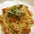 sakuni's cooksnap of when they made もやしとウインナーの味ぽんマスタード♪.