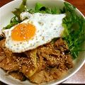ひょんひゃん's cooksnap of when they made がっつりランチに☆豚のしょうが焼き丼.