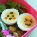 まえぽん☆'s cooksnap of when they made お弁当で笑顔に☺ゆでたまごちゃん☺.
