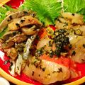 egamin's cooksnap of when they made 鯵の簡単バジルあえ.