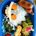夢マル's cooksnap of when they made 簡単キャラ弁☆仮面ライダーメテオ海苔弁.