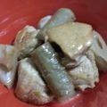 ひぃいろ's cooksnap of when they made 根菜と鶏肉のねぎ黒酢味噌煮.