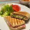 きらら15's cooksnap of when they made 全粒粉入りさくさくパニーニ.