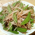 たなかたろうさん's cooksnap of when they made 絹さやともやしの豚肉炒め.