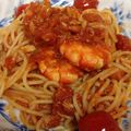 Kオウカ's cooksnap of when they made 小えびとツナのトマトパスタ.