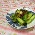 赤い電話's cooksnap of when they made きゅうりのピリ辛炒め.